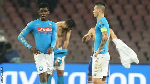 Napoli go into their final Champions League Group B game as leaders but could be eliminated if they lose to Benfica in Lisbon.