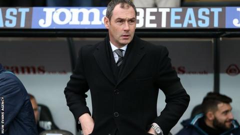Swansea City manager Paul Clement