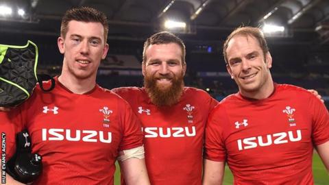 Wales locks Adam Beard, Jake Ball and Alun Wyn Jones