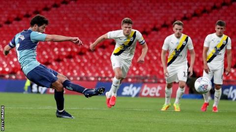 Joe Jacobson scores Wycombe's second goal