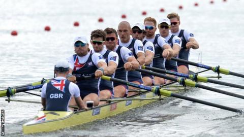 British men's eight at European Championships in Glasgow