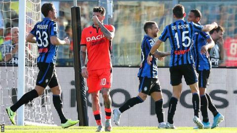 Atalanta Hit Seven Against Udinese Bbc Sport