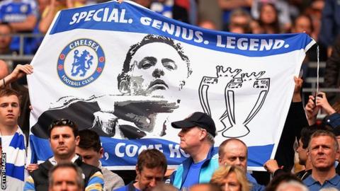 Tottenham manager Jose Mourinho was loved by Chelsea fans