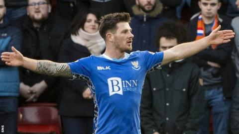 St Johnstone's Matty Kennedy celebrates scoring