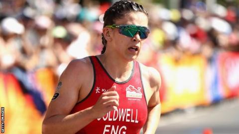 Sophie Coldwell in action at the 2018 Commonwealth Games