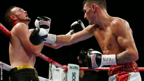 Leigh Wood (right) in action