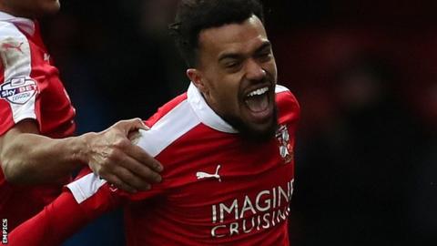 Swindon striker Nicky Ajose