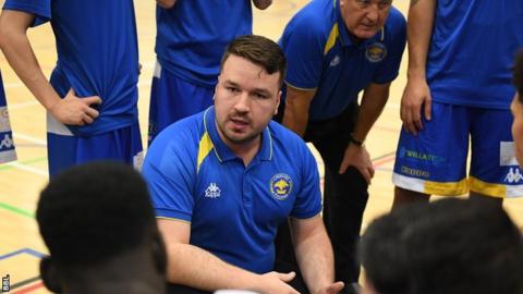 Cheshire Phoenix Head Coach Ben Thomas in a time out