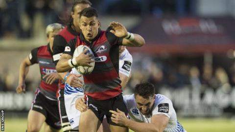 Damian Hoyland was a try-scorer for Edinburgh in Italy