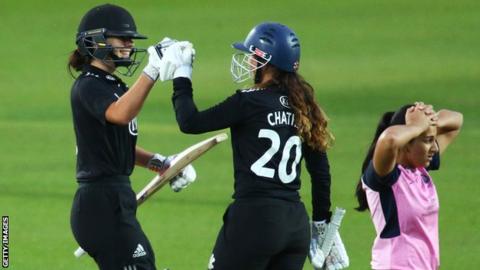 Surrey celebrate winning the London Cup for the first time