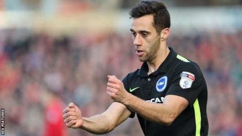 Sam Baldock celebrates