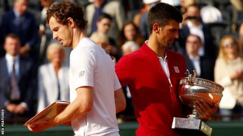 Andy Murray and Novak Djokovic