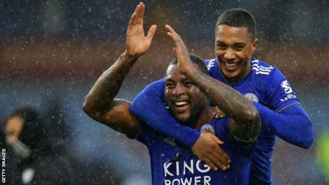 Leicester City celebrate