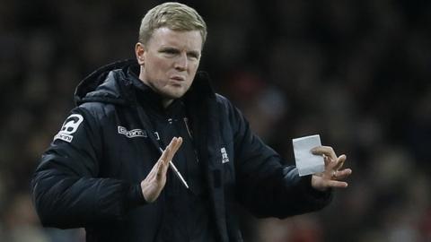 Bournemouth manager Eddie Howe