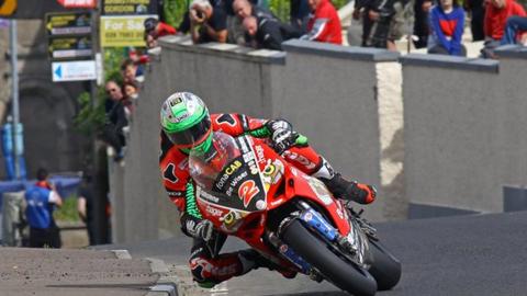 Glenn Irwin celebrated Superbikes wins at the 2018 North West 200