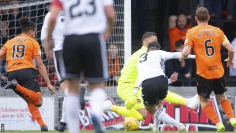 Daniel Harvie's opener sent Ayr on their way to victory