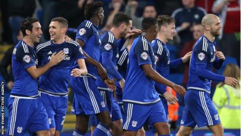 Cardiff City players