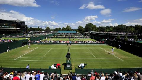Wimbledon outside courts