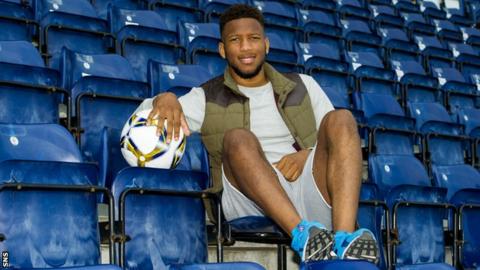 Falkirk forward Myles Hippolyte