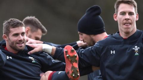 Leigh Halfpenny and Liam Williams