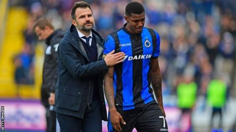 Wesley playing for Club Brugge