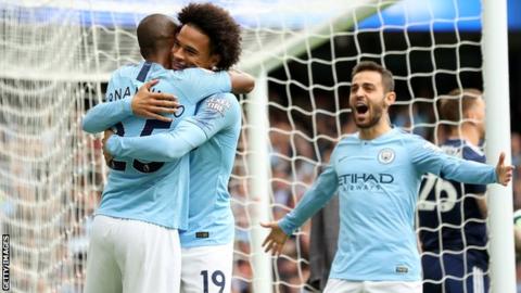Leroy Sane celebrates