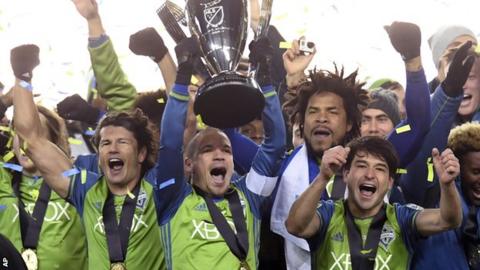 Seattle celebrate MLS Cup win