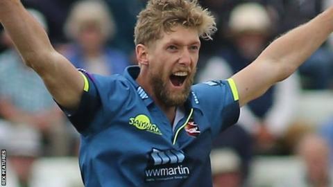 Kent seam bowler Calum Haggett