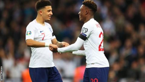 Jadon Sancho and Callum Hudson-Odoi