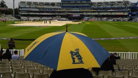 Rained off for the day at Edgbaston