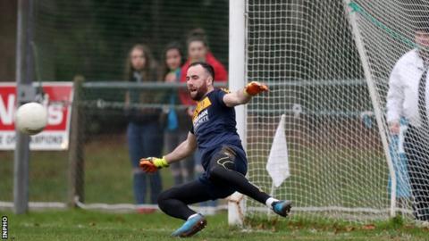 Antrim goalkeeper Chris Kerr
