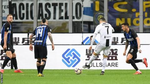 Inter Milan 1 1 Juventus Cristiano Ronaldo Scores 600th Club Goal