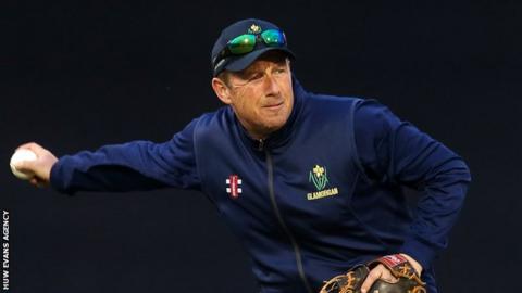 Robert Croft at Glamorgan training