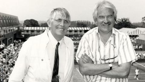 Gerald Williams (left) and Des Lynam