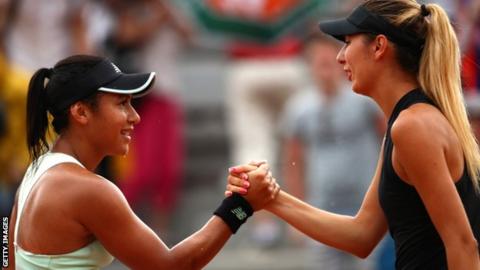 Heather Watson and Oceane Dodin