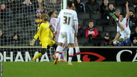 Joe Walsh's winner for MK Dons