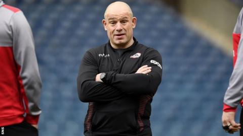 Richard Cockerill at Edinburgh training