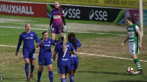 Chelsea Ladies celebrate