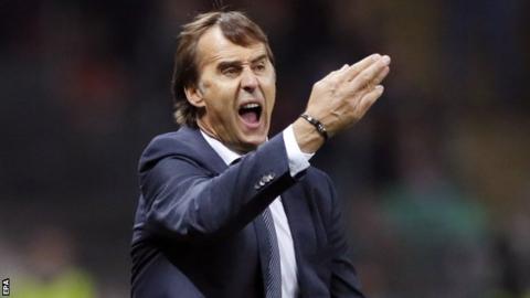 Real Madrid coach Julen Lopetegui