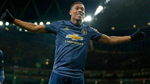 Martial has 10 goals in all competitions this season