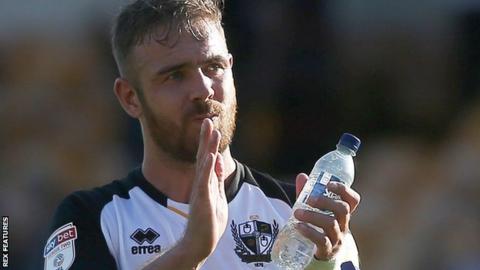 Port Vale striker Tom Pope