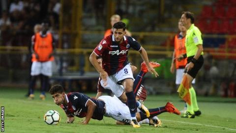 Algeria's Saphir Taider in action for Bologna