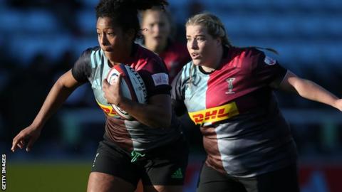 Harlequins in Premier 15s action