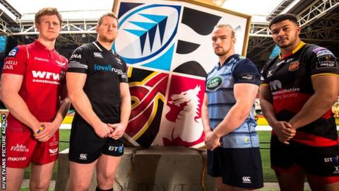 Scarlets, Ospreys, Cardiff Blues and Dragons
