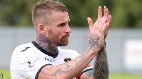 Dumbarton midfielder Ryan Stevenson