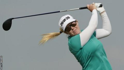 Stephanie Meadow finished in a tie for sixth to secure her playing privileges