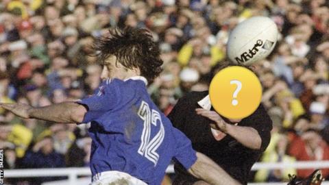 Action from the first Rugby World Cup final in 1987