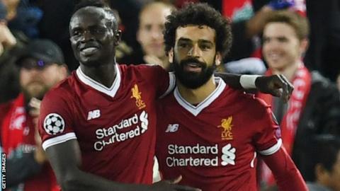 Liverpool duo Sadio Mane and Mohamed Salah
