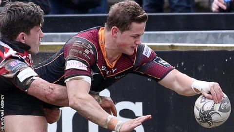 Hallam Amos goes over