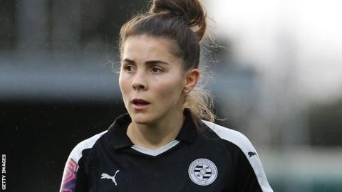 Brooke Chaplen playing for Reading